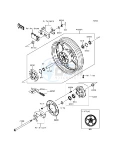 NINJA 300 ABS EX300BEFA XX (EU ME A(FRICA) drawing Rear Hub