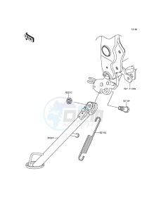 Z250SL ABS BR250FGF XX (EU ME A(FRICA) drawing Stand(s)