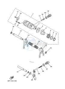 YFM700FWAD YFM70GPXK (B4FA) drawing SHIFT CAM & FORK