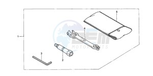 XR250R drawing TOOLS