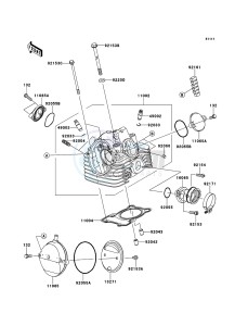 KLX125 KLX125CCS XX (EU ME A(FRICA) drawing Cylinder Head