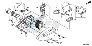 VT750C2SE Shadow - VT750C2S-E UK - (E) drawing AIR CLEANER