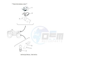 YFM700FWAD GRIZZLY 700 EPS (BLTL) drawing WVTA ELECTRICAL, TOW HITCH 2