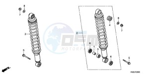 TRX500FAA Australia - (U) drawing REAR CUSHION