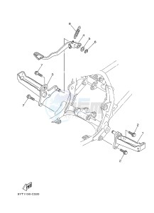 YFM350R YFM350RB RAPTOR 350 (10P9 10P9) drawing STAND & FOOTREST