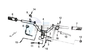 JET 4 R50 drawing HANDLEBAR / BRAKE LEVERS CPL  L/R