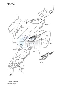 LT-Z400 (E19) drawing FRONT FENDER (MODEL K5 K6)