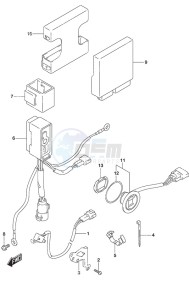 DF 50A drawing PTT Switch/Engine Control Unit