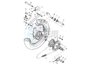 FZR 1000 drawing REAR WHEEL