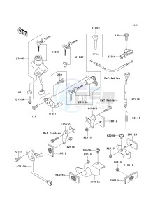 ZX 1200 A [NINJA ZX-12R] (A2) [NINJA ZX-12R] drawing IGNITION SWITCH_LOCKS_REFLECTORS