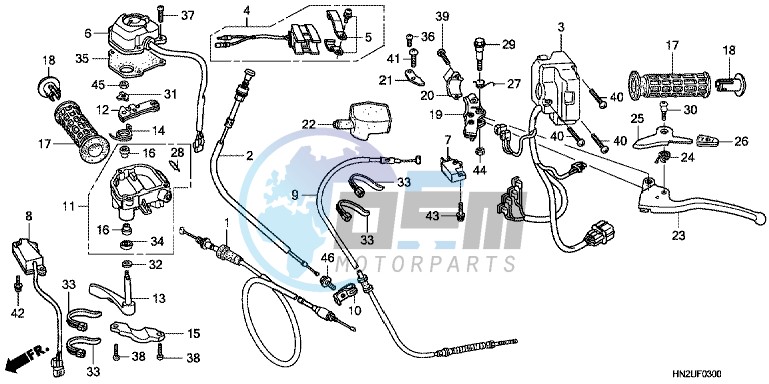 HANDLE LEVER/ SWITCH/ CABLE