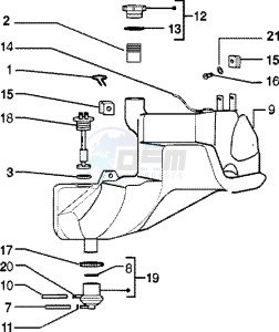 Zip 50 SP Euro 2 drawing Fuel Tank