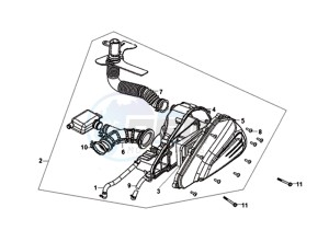 SYMPHONY SR 50 (L8) EU drawing AIR FILTER