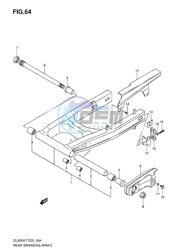 REAR SWINGING ARM