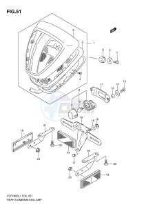 VLR1800 (E2) drawing REAR COMBINATION LAMP (VLR1800TL1 E24)