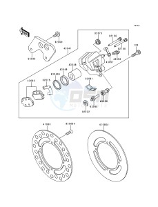 KX 80 R [KX80] (R6-R7) [KX80] drawing REAR BRAKE