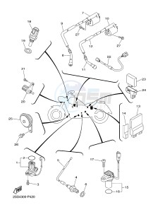 XVS1300CU XVS1300 CUSTOM XVS1300 CUSTOM (2SS6) drawing ELECTRICAL 1