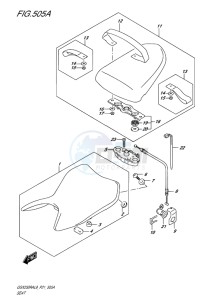 GSX-250 RA drawing SEAT