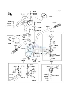 KVF360 KVF360-B3 EU drawing Handlebar