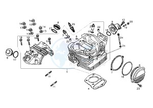 SENDA SM - 125 drawing CYLINDER HEAD