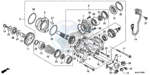 VT750C2SE Shadow - VT750C2S-E UK - (E) drawing SIDE GEAR CASE