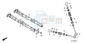 CBR1000RRA Korea - (KO) drawing CAMSHAFT/VALVE