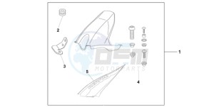 CBR1000RR9 UK - (E / MK) drawing HUGGER REPSOL REPLICA