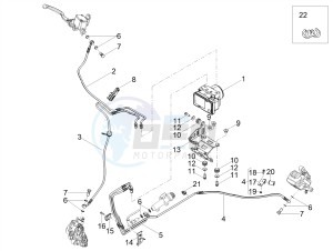 V7 III Racer 750 e4 (EMEA) drawing ABS Brake system