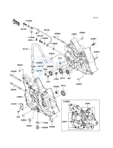 KLX110 KLX110A9F EU drawing Crankcase