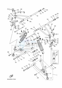 YFM700R (BCXR) drawing FRONT SUSPENSION & WHEEL