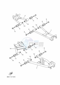 YFM450FWB YFM45KDXK (BJ59) drawing REAR ARM