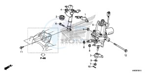 TRX500FA7G TRX500 Europe Direct - (ED) drawing STEERING SHAFT (EPS)