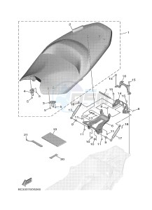 XP530D XP530D-A TMAX DX ABS (BC33) drawing SEAT