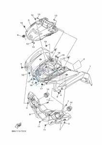 YFM450FWBD YFM45KPHK (BB5L) drawing FRONT FENDER