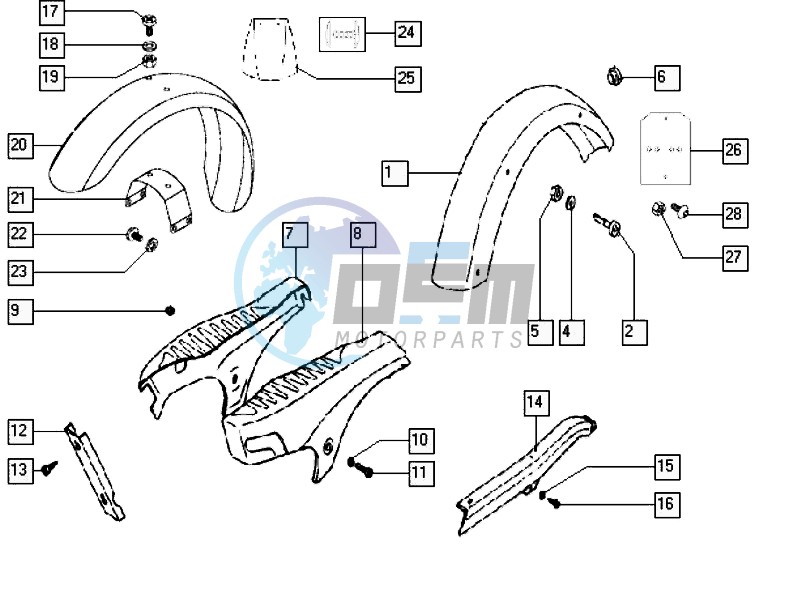 Mudguards-shields