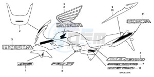 CB1300SA9 UK - (E / ABS BCT MKH MME TWO TY2) drawing MARK (CB1300S/CB1300SA)