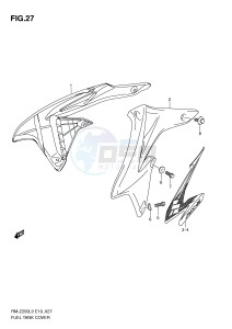 RM-Z250 (E19) drawing FUEL TANK COVER