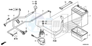 TRX500FA6G TRX500FA Australia - (U) drawing BATTERY