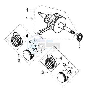 ELY 125DN EU drawing CRANKSHAFT AND ZUIGER