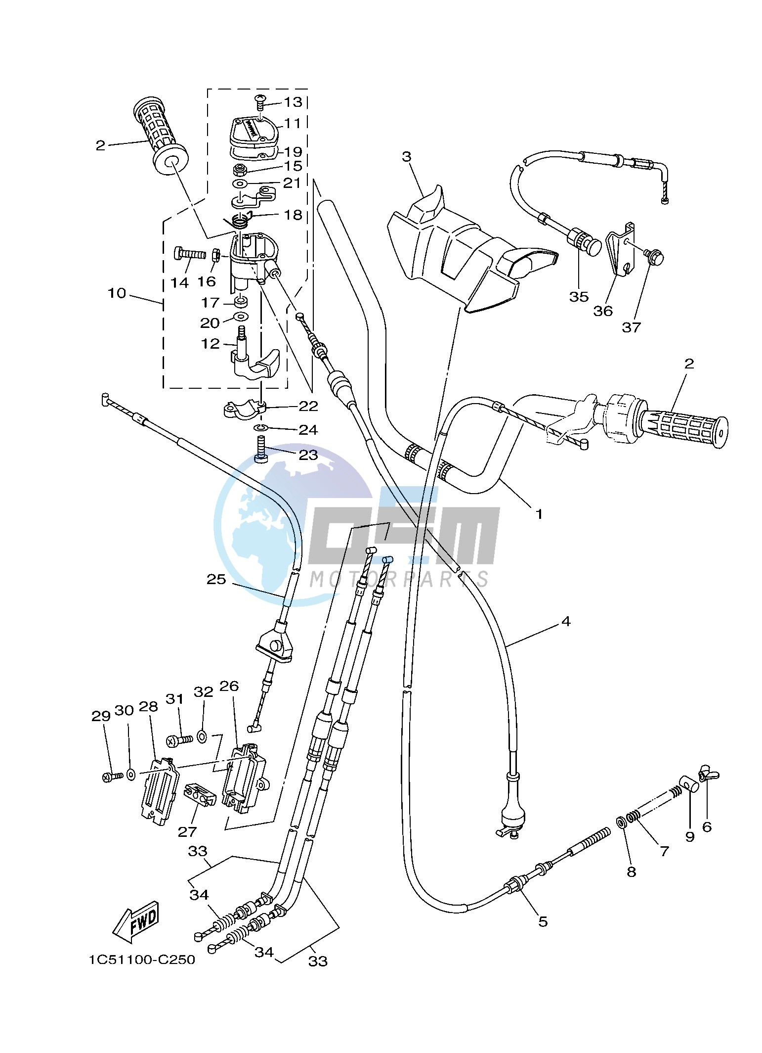 STEERING HANDLE & CABLE