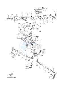 YFM700FWAD YFM70GPAH GRIZZLY 700 EPS (B1A2) drawing STEERING