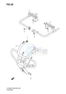 LT-F250 (E28-E33) drawing FOOTREST