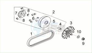 CRUISYM a 125 (LV12W3Z1-EU) (E5) (M3) drawing MOVABLE DRIVE FACE