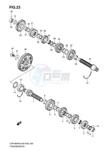 VZR1800 (E3-E28) INTRUDER drawing TRANSMISSION (MODEL K6 K7 K8 K9)