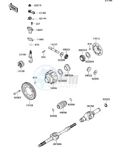 KAF 540 C [MULE 2010] (C1) [MULE 2010] drawing DRIVE SHAFT-- REAR- -