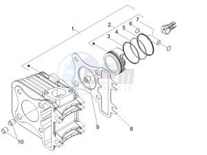 S 125 4T E3 drawing Cylinder - piston - wrist pin unit