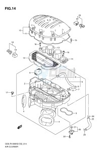 GSX-R1000 (E2) drawing AIR CLEANER