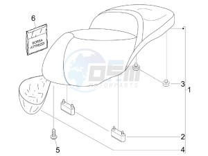 Beverly 300 ie Tourer (USA) USA drawing Saddle seats - Tool roll