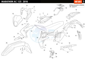 MARATHON-AC-RED drawing PLASTICS - COVERS