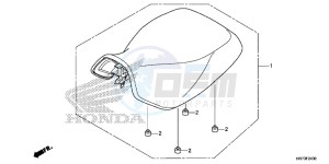 TRX420FA6H Europe Direct - (ED) drawing SEAT